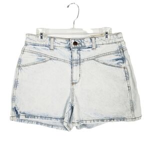 UNIVERSAL THREAD high rise midi denim shorts light wash